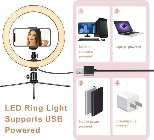 Luce anello led con - ad, 10"